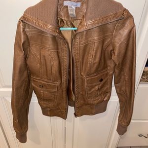 Catwalk brown leather jacket